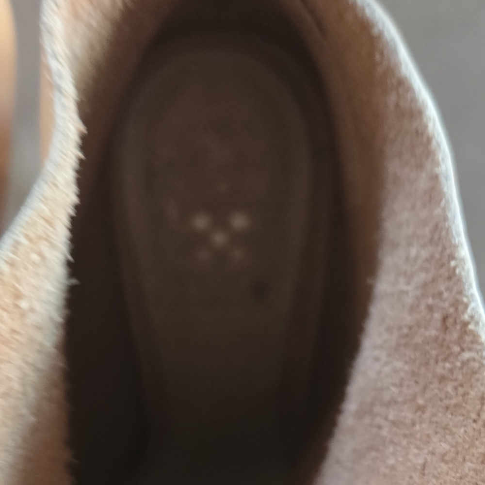 Vince Camuto Cream Peep-Toe Heeled Boots - Picture 3 of 5